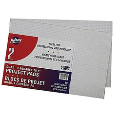 FIGURING PAD-11X17 QUAD 4/INCH 50 SHEETS 2/PACK