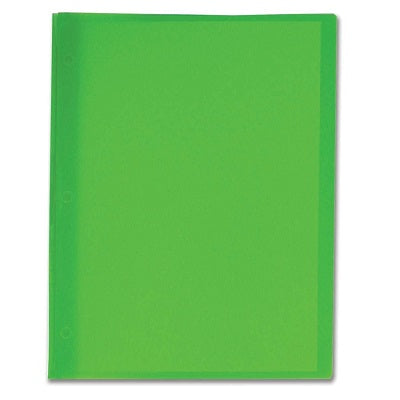 REPORT COVER-POLY TANG 11.5X9 TRANSLUCENT GREEN