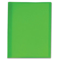 REPORT COVER-POLY TANG 11.5X9 TRANSLUCENT GREEN